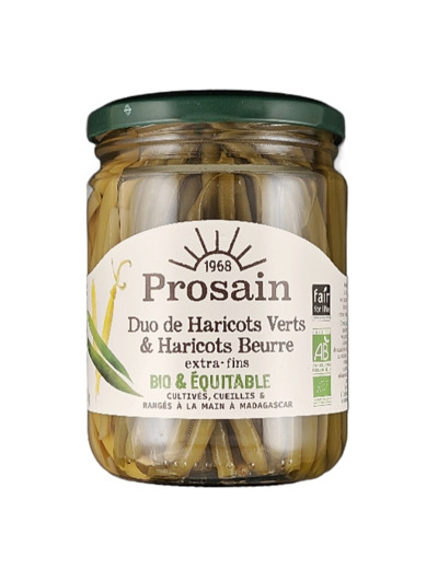 Duo Haricot Verts/Beurre Extra-fins Bio 220g