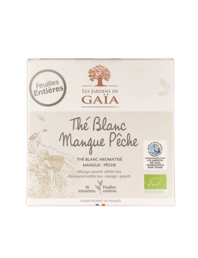 Thé Blanc Mangue Pêche 24g Bio