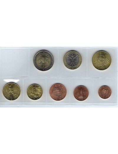 ITALIE 2011 SERIE 7 MONNAIES + 2 EURO REUNIFICATION SUP-