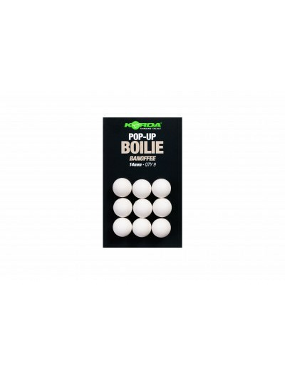 pop up boilie banoffee white