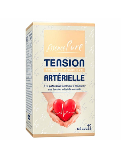 Tension Artérielle 40 Gélules – Ail Noir, Olivier, Potassium – Essence Pure