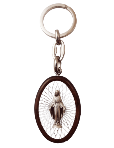 Porte-Clefs en en Bois avec Métal - MIRACULEUSE