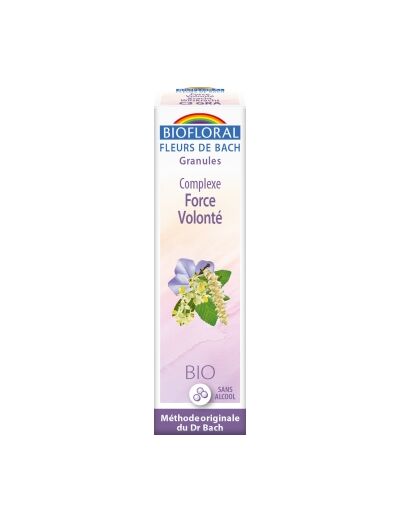 Complexe floral n°3 Force Volonté en granules sans alcool 10g