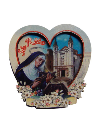 Coeur en Bois Aimanté STE RITA