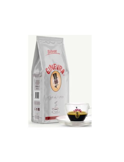 Café en Grains Ginevra Silver 1kg (80% Robusta, 20% Arabica)