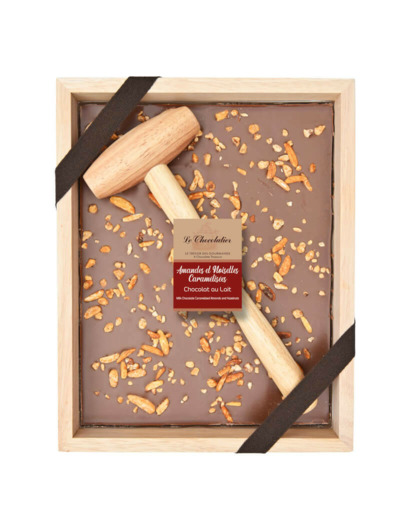 Chocolat à Casser Lait Amandes & Noisettes Caramélisées