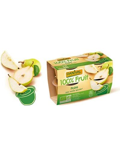 Puree poire 4x100g DANIVAL