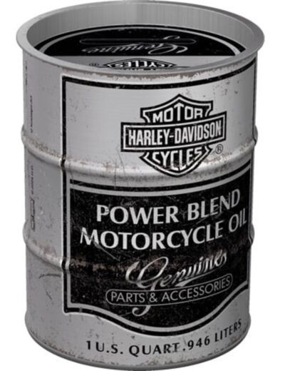 Tirelire Rétro Harley-Davidson – Power Blend Oil