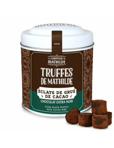 Truffe Chocolat Noir Grué de Cacao Caramelisé