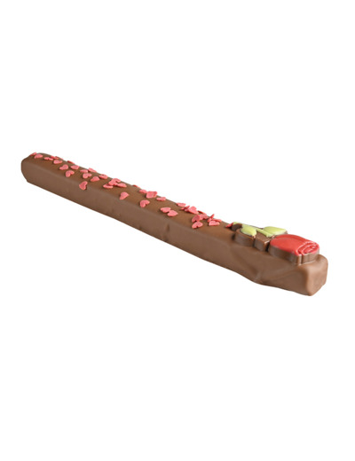 Guimauve Chocolat Lait Rose Et Coeurs Rouges 80G