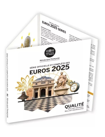 FRANCE 2025 SERIE 8 MONNAIES EURO Coffret BU B.U Monnaie de Paris