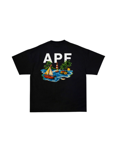 Attention Peinture Fraîche ISLAND BLACK T-SHIRT