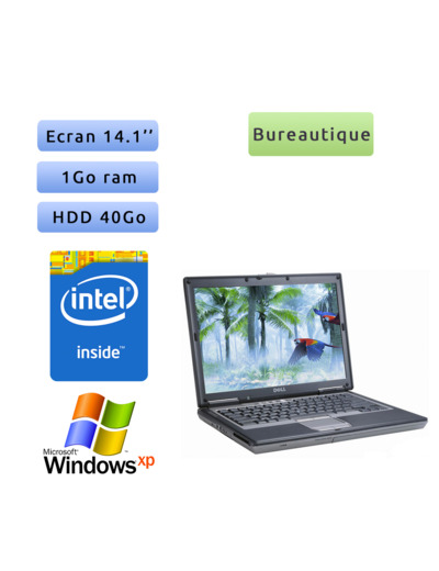 Dell Latitude D620 - Windows XP - CD 1GB 40GB - 14.1 - Ordinateur Portable PC