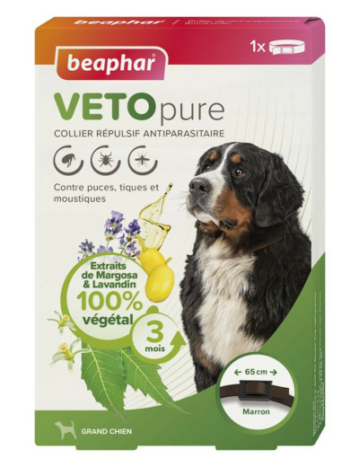 VETOpure, collier répulsif antiparasitaire pour chien