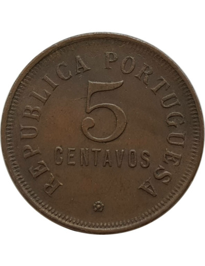 ANGOLA 5 CENTAVOS 1921 TTB (W62) N1