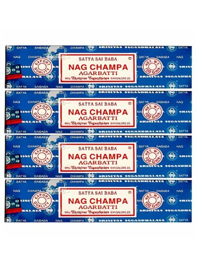 Encens Satya Sai Baba Nag Champa - 4 boites de 15 gr