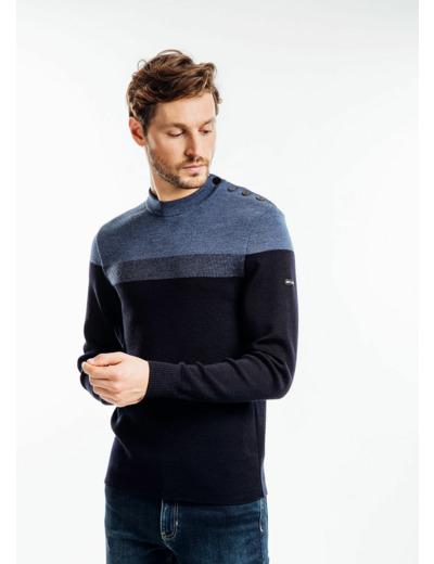 Pull marin Bretagne 100% laine  Saint James