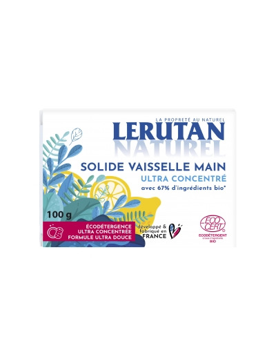 Solide Vaisselle Main Ultra concentré Bio 100g