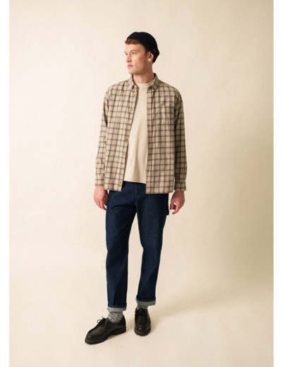 Chemise à carreaux Léon en flanelle