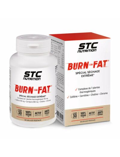 BURN FAT-séchage extrême-120 gélules-STC Nutrition