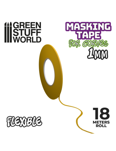 Ruban de masquage flexible - Taille 1mm