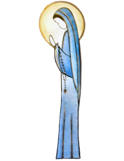 Piété 18cm - EMAUX DU LIBAN