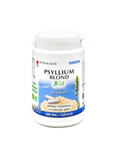 Psyllium Blond Teguments Bio 180 gélules