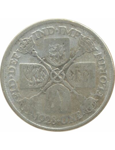 GRANDE BRETAGNE 1 FLORIN (2 SHILLING) GEORGES V 1928 TB