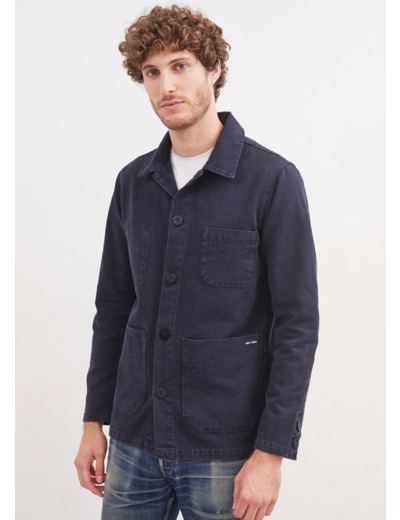 Veste vareuse Sirocco boutonnée, en toile de coton canvas