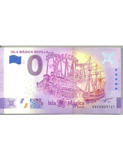 ESPAGNE 2020-1 ISLA MAGICA SEVILLA VERSION ANNIVERSAIRE BILLET SOUVENIR