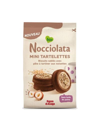 Nocciolata Bianca Mini tartelettes bio 250g