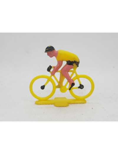 CYCLISTE MINIATURE PLASTIQUE MAILLOT JAUNE N19