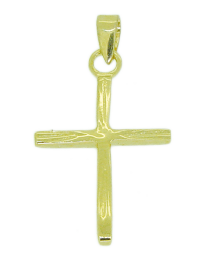 Croix en Plaqué Or 22mm