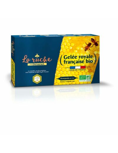 Gelée royale Francaise Bio-1500mg-20 ampoules-Dietaroma