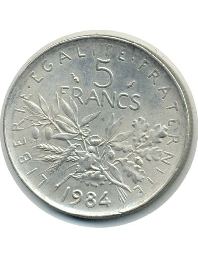 FRANCE 5 FRANCS ROTY 1984 SUP (G771)