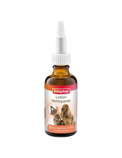 Lotion nettoyante pour les oreilles pour chien et chat - 50 ml