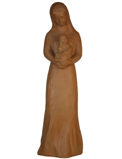 Notre Dame de La Confiance 26cm Ton Terracotta - Pierreline