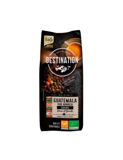 Café grain Guatemala Pur Arabica Bio-500g-Destination