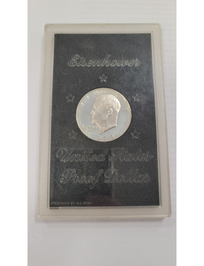U.S.A. 1 DOLLAR EISENHOWER 1973 S ARGENT PROOF (KM203a)