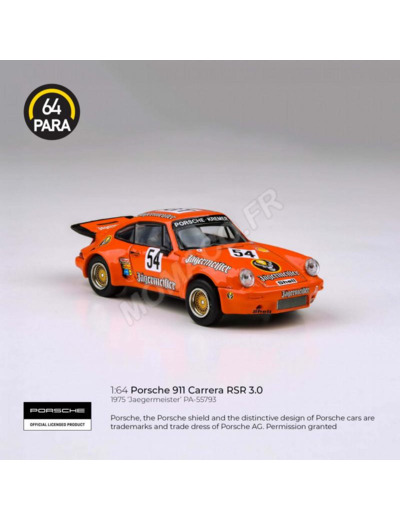 Porsche 911 Carrera RSR 3.0 Jaergermeister orange 1/64 - PARA64 55793