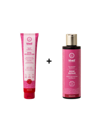 Duo Soin Réparateur Rose Shampooing et Après Shampooing