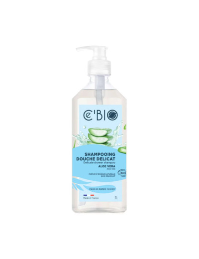 Shampooing gel douche Aloe Vera 1L