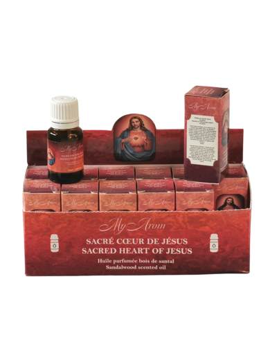 Flacon d'Huile Parfumée 10ml Sacré Cœur /Bois de Santal