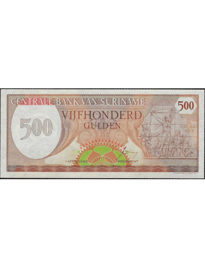 SURINAME 500 GULDEN 1 AVRIL 1982 NEUF (W129)