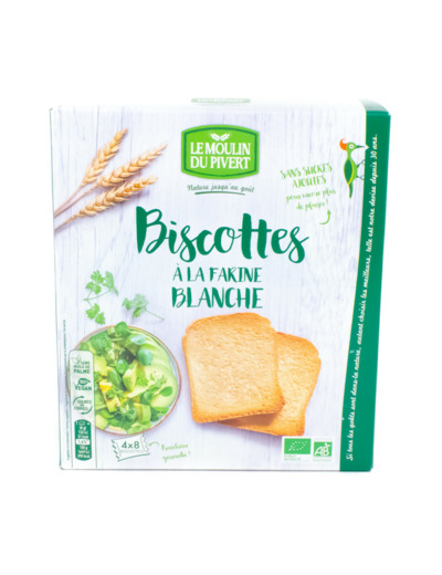 Biscottes à la Farine Blanche Bio 270g