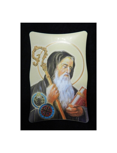 Plaque à poser en résine 10x7cm- ST BENOIT
