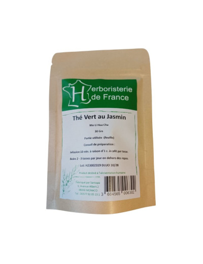 Tisane Thé vert au Jasmin 30gr