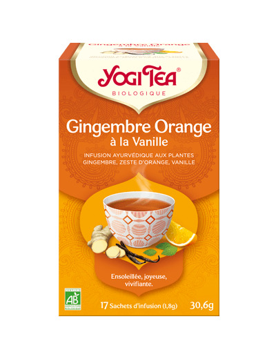 Infusion Gingembre Orange Bio-17sachets-Yogi Tea