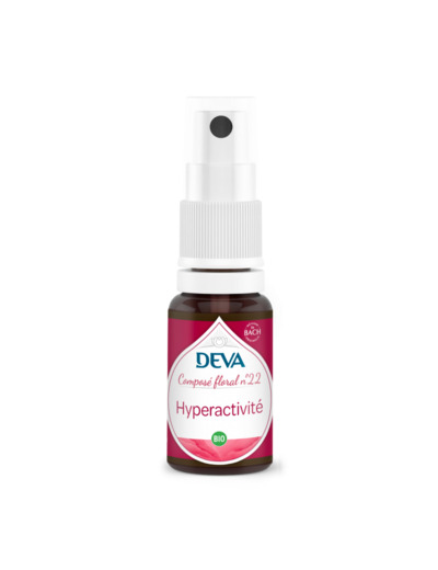 Hyperactivité-composé floral bio n°22-15ml-Deva