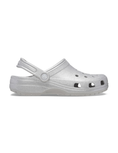 CROCS Classic Glitter Clog 205942 Silver Glitter